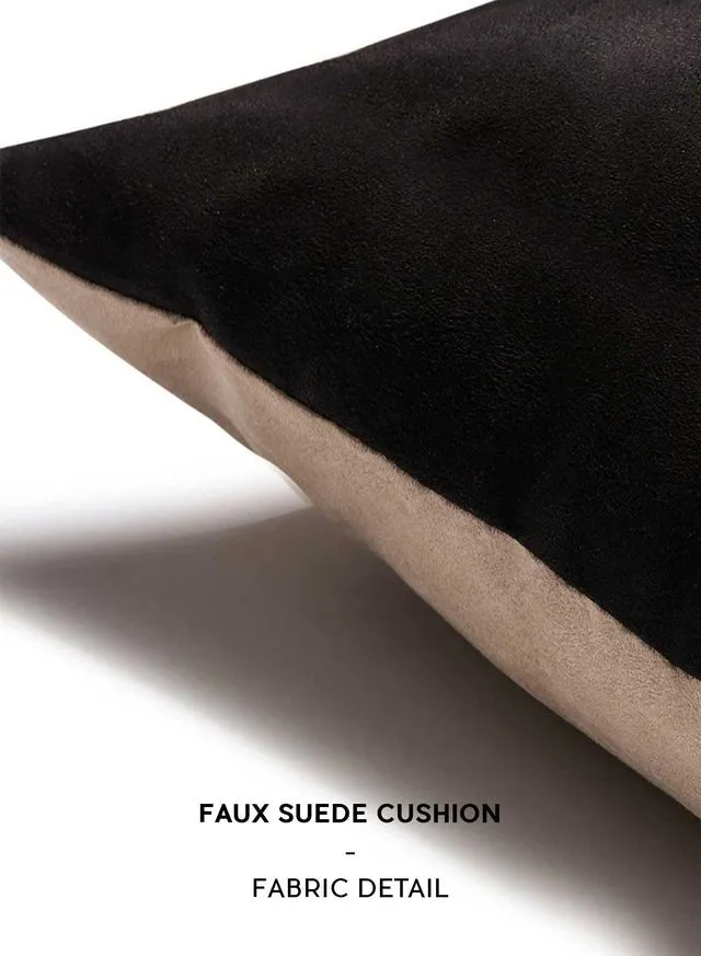 Feathers Black Cushion