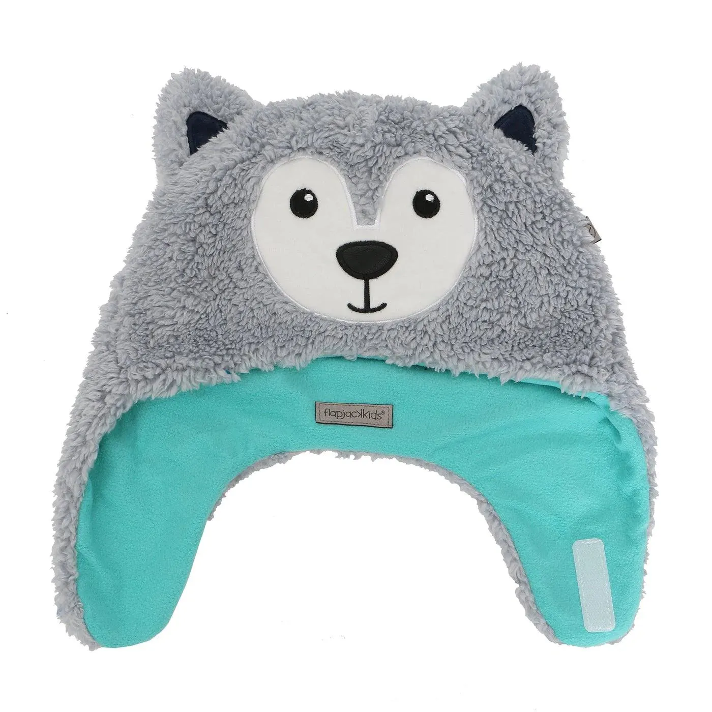 Flapjack Kids Reversible Sherpa Hat - Wolf/Ski Goggles