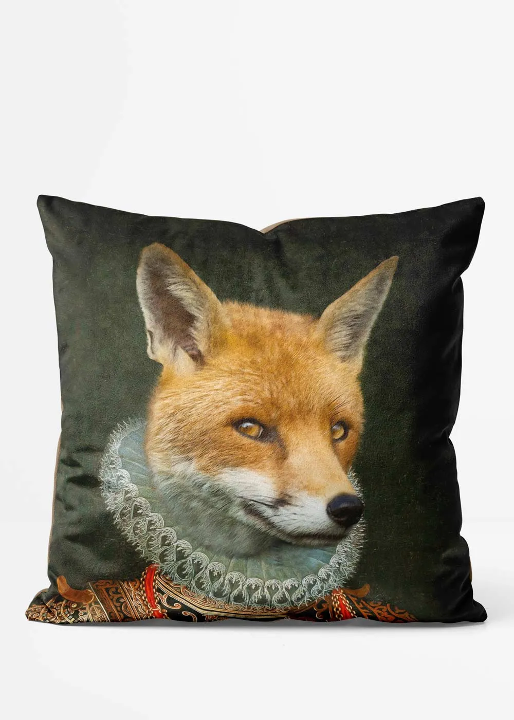 Fox Head Portrait Cushion