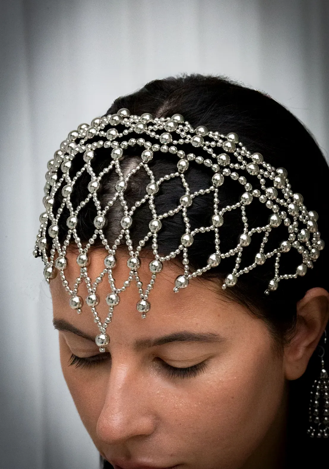 Freja Head Band in Silver