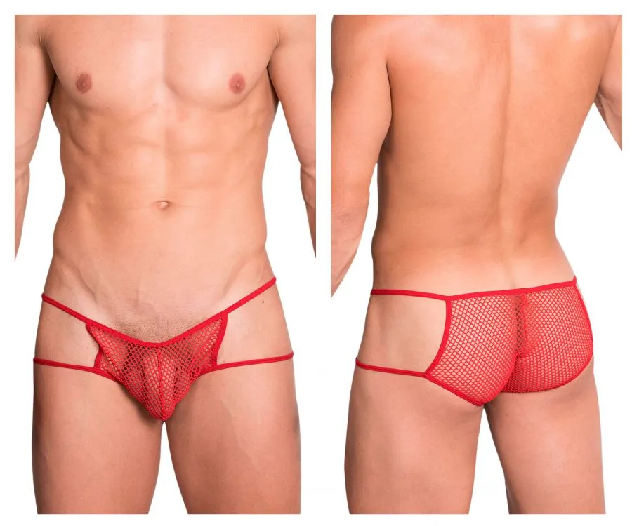 Hidden 965 Open Side Briefs Color Red