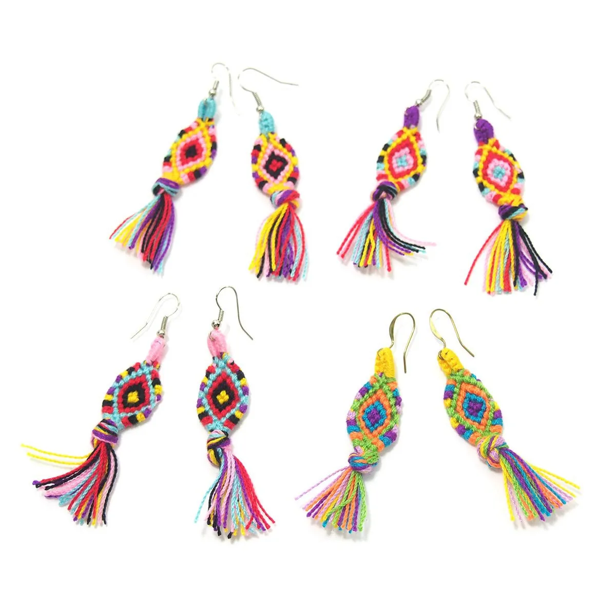 Hilltribe Crocheted Earrings, B