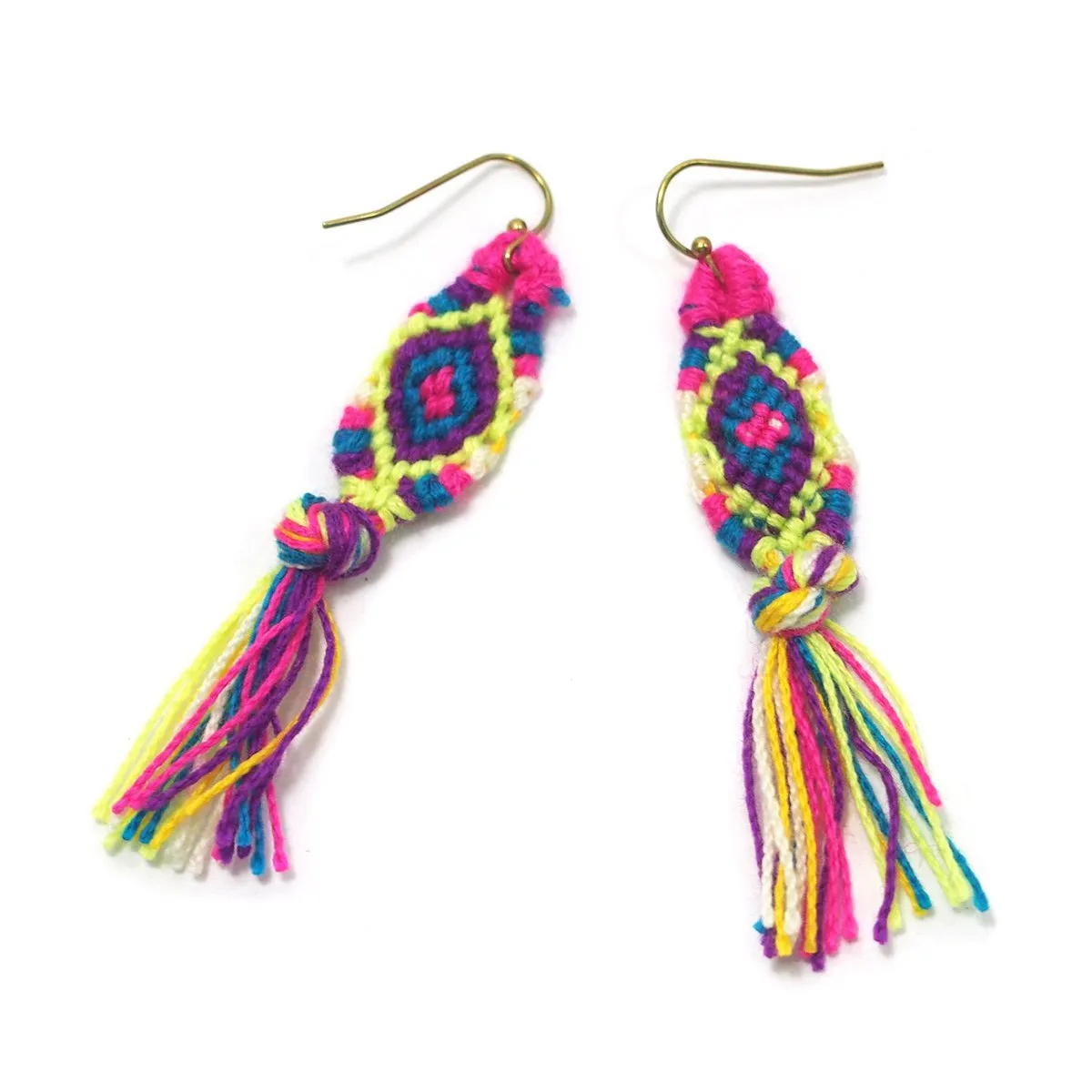 Hilltribe Crocheted Earrings, C