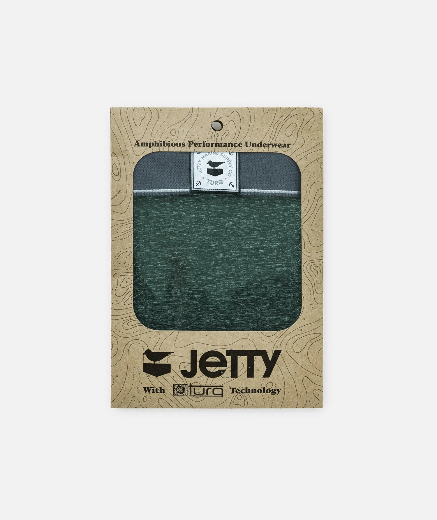 Jetty x Turq Amphibious Performance Briefs - Forest Green