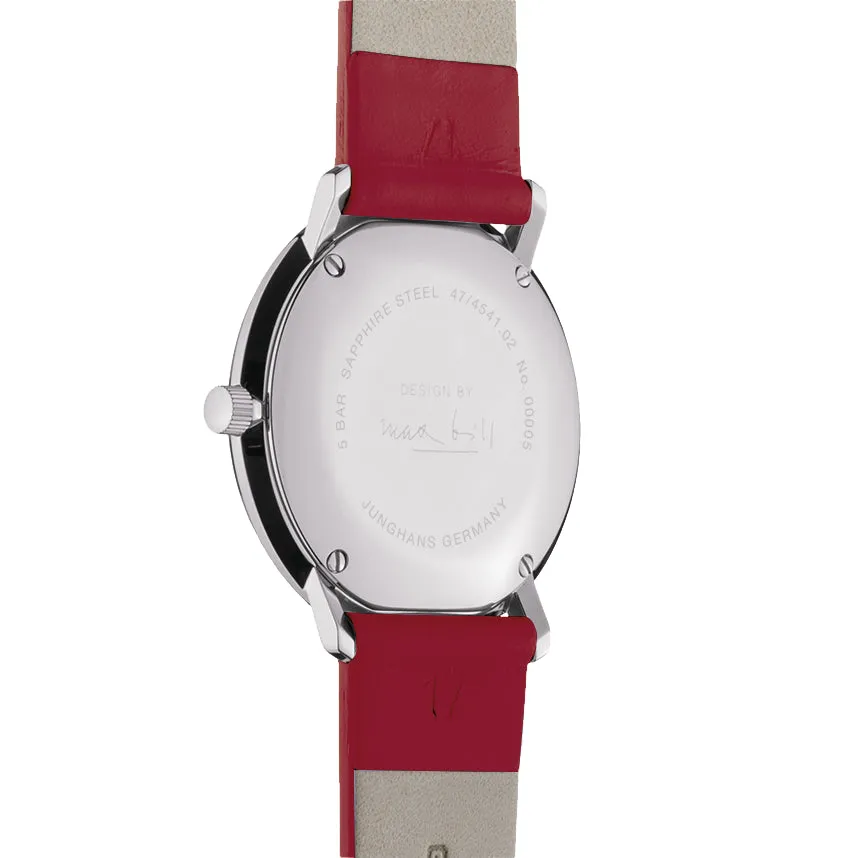 Junghans Max Bill Lady Ladies Red Watch 47/4541.02