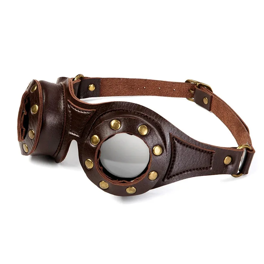 Leather Steampunk Cosplay Goggles