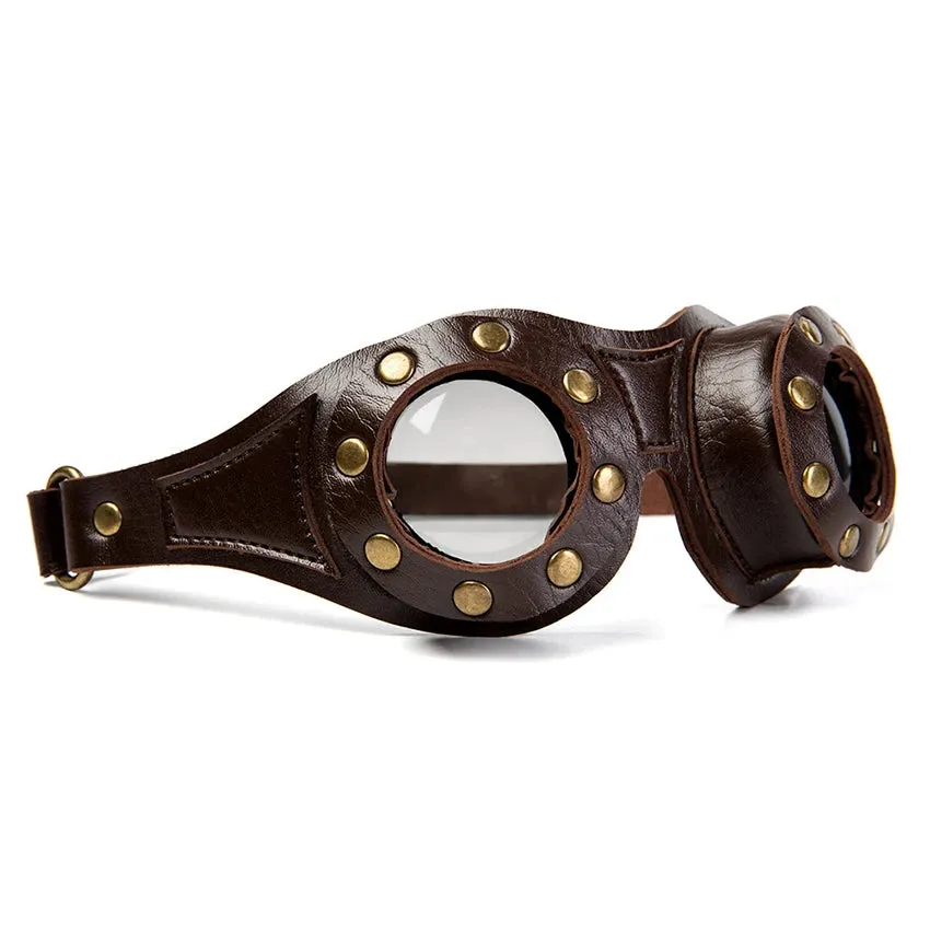 Leather Steampunk Cosplay Goggles