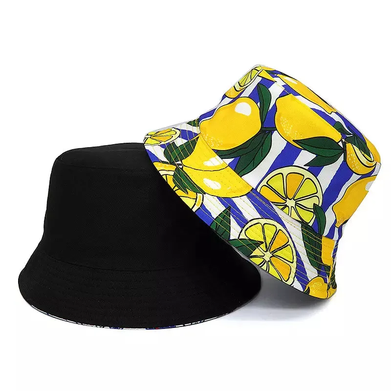 Lemons Reversible Bucket Hat