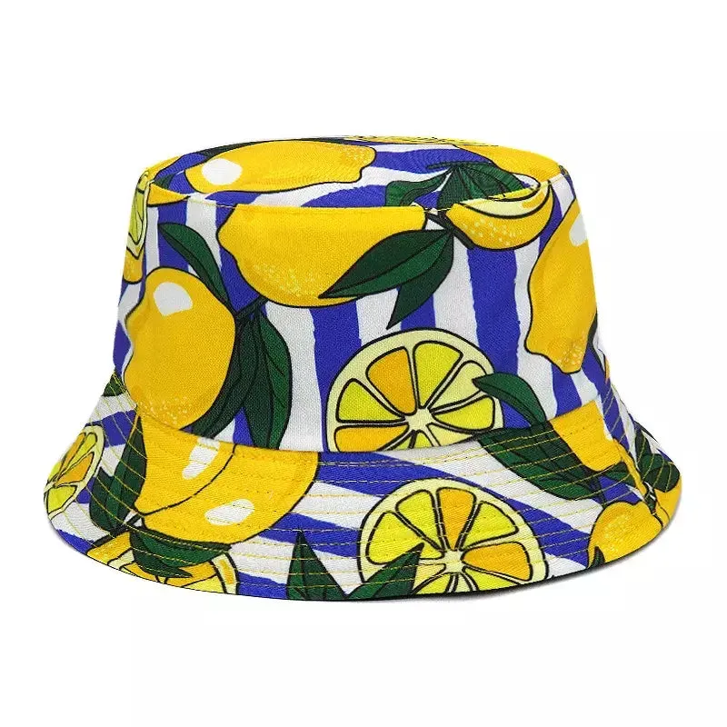 Lemons Reversible Bucket Hat