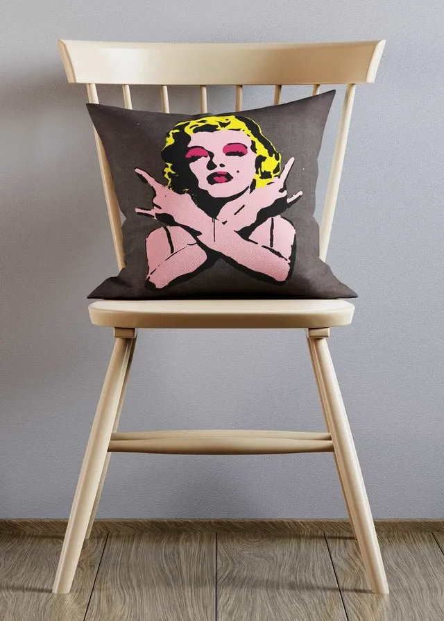 Marilyn Monroe Stencil Art Cushion