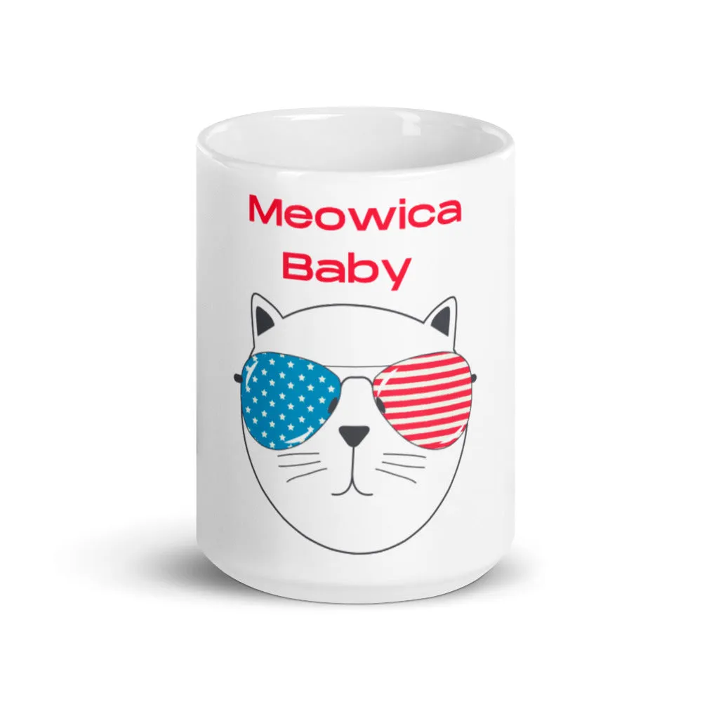 Meaowica independence day cat cup