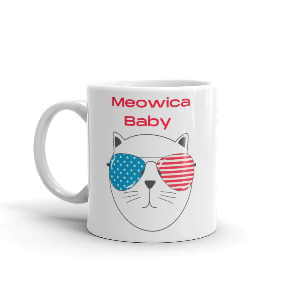 Meaowica independence day cat cup