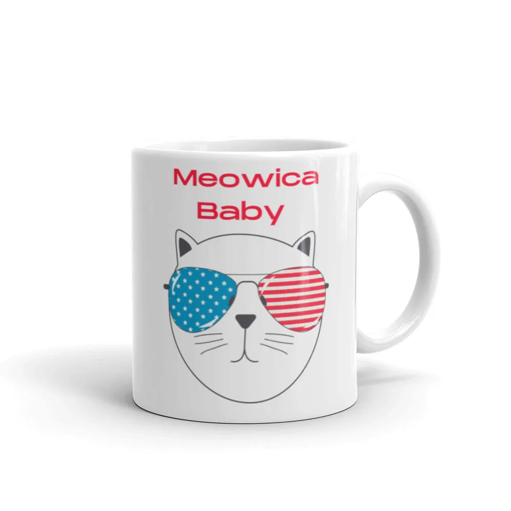 Meaowica independence day cat cup