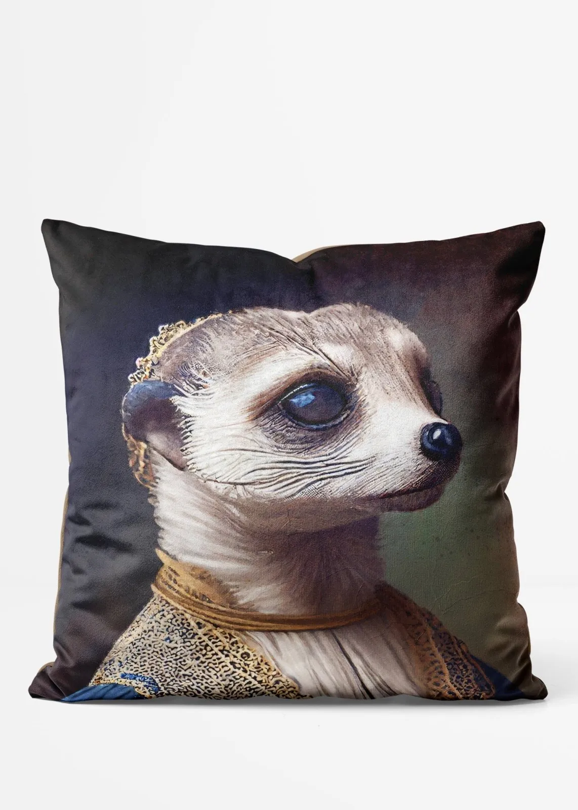 Meerkat Animal Portrait Cushion