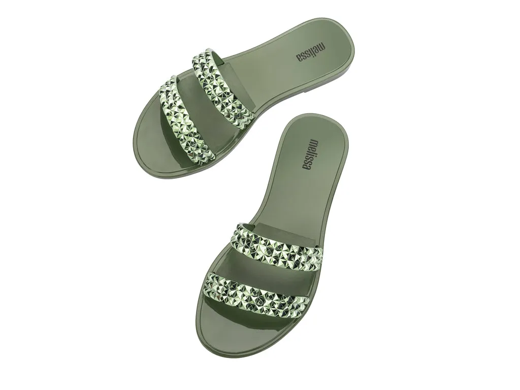 Melissa Bling AD Green-MetallIc Green Slipon