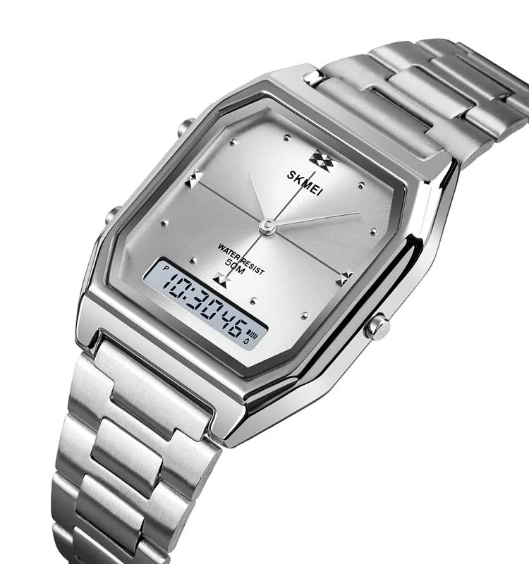 Men's ultra-thin double display electronic watch W2316812