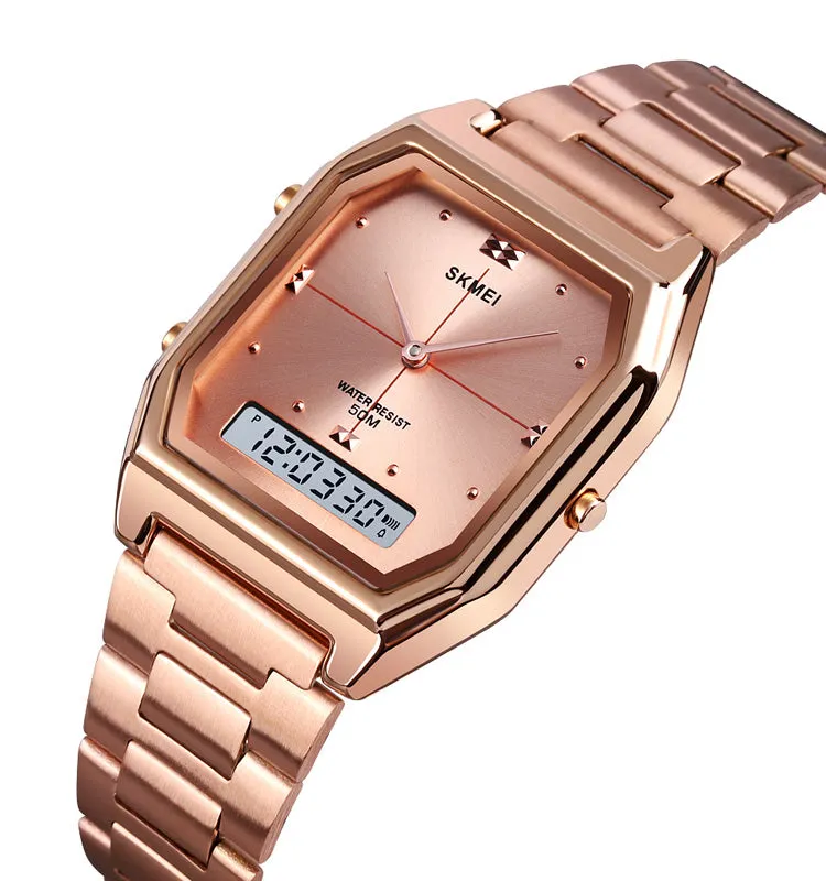 Men's ultra-thin double display electronic watch W2316812