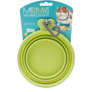 Messy Mutts Collapsible Bowl Green