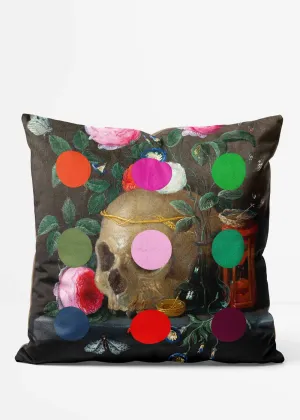 Modern Art Dot Painting Still Life Cushion