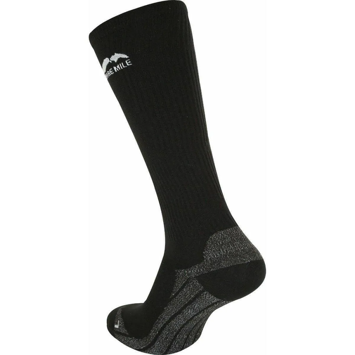 More Mile California Long Compression Socks (2 Pack)  - Black