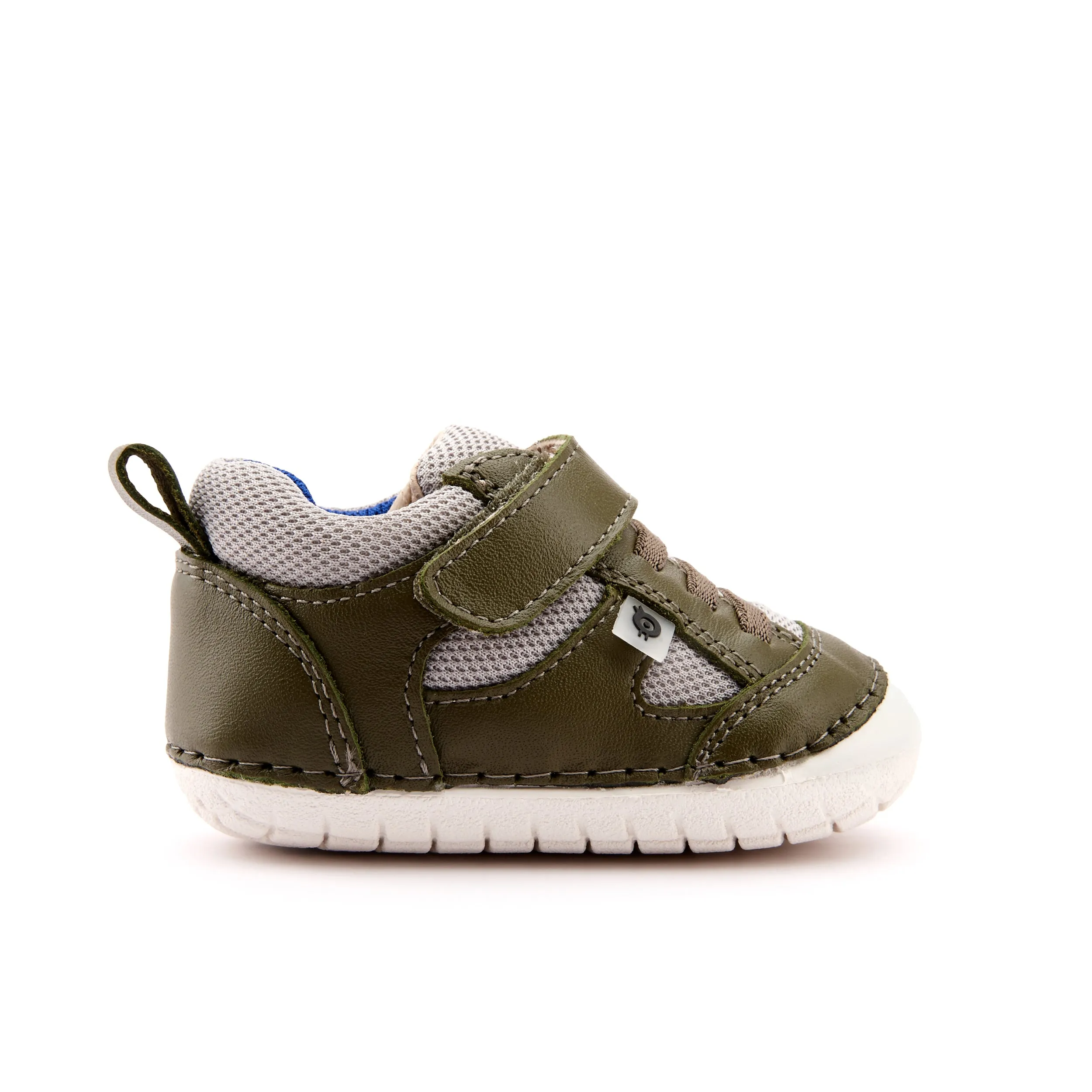 Old Soles Boy's 4047 Bru Pave Shoe - Militare/Light Grey/Cobalt