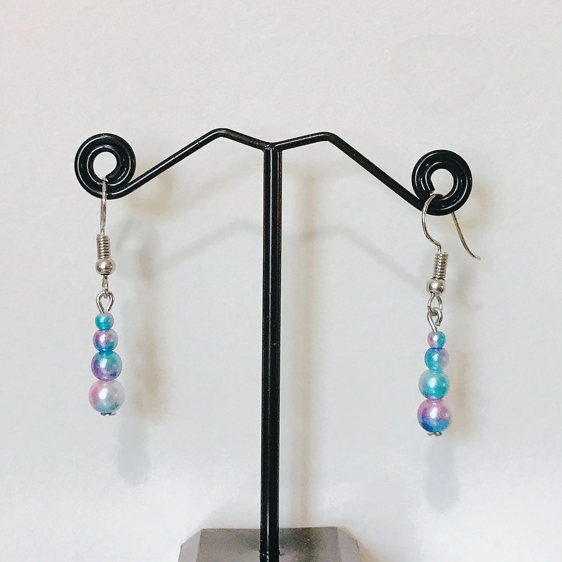 On Sale! Magik "Fancy Mermaid Bead" Unicorn Horn Shaped Drop Earrings