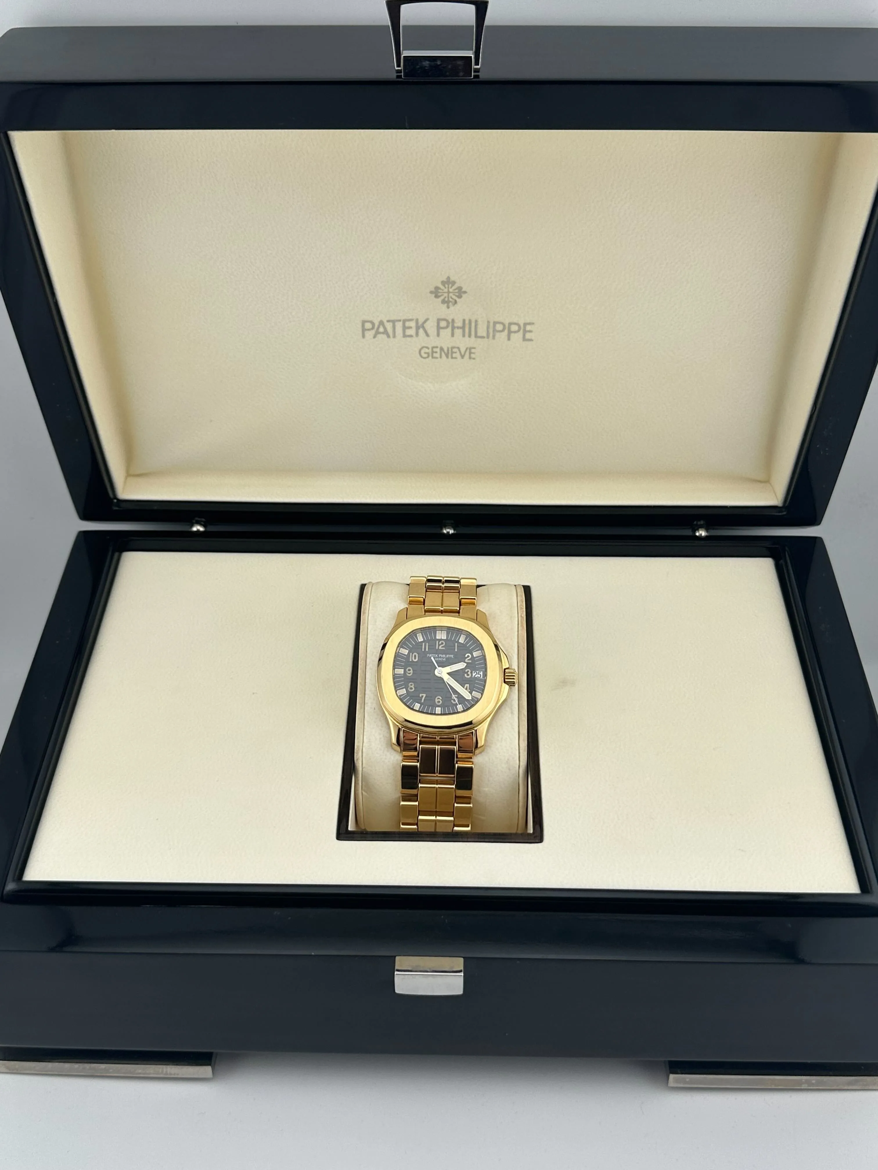 Patek Philippe Aquanaut 5066/1J Yellow Gold Black Dial