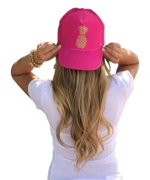 Pink Pineapple Trucker Hat