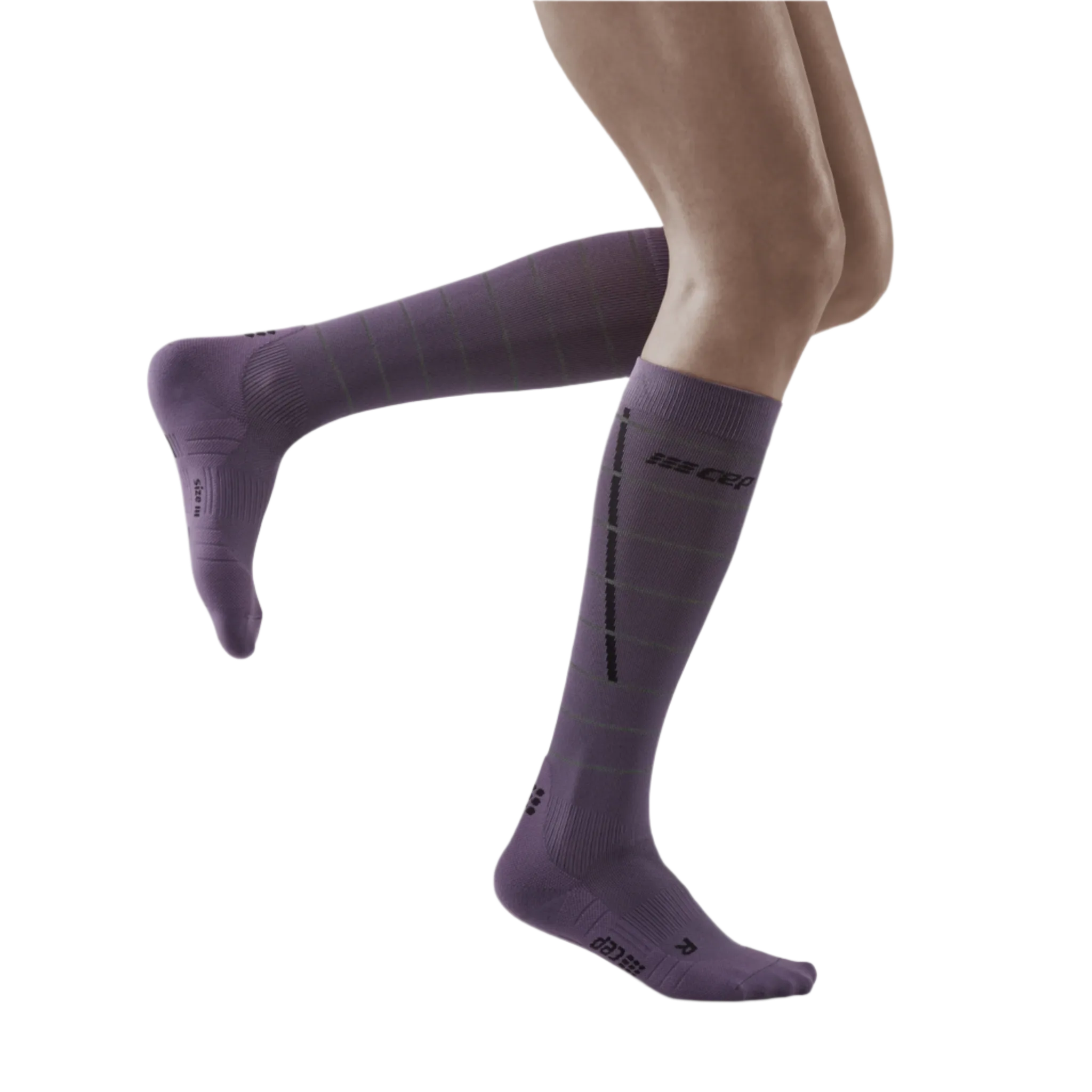 Reflective Tall Compression Socks, Women