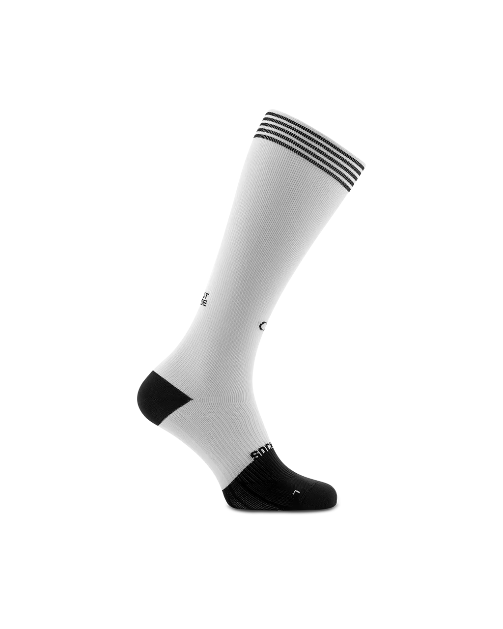 Rest mode white high compression socks