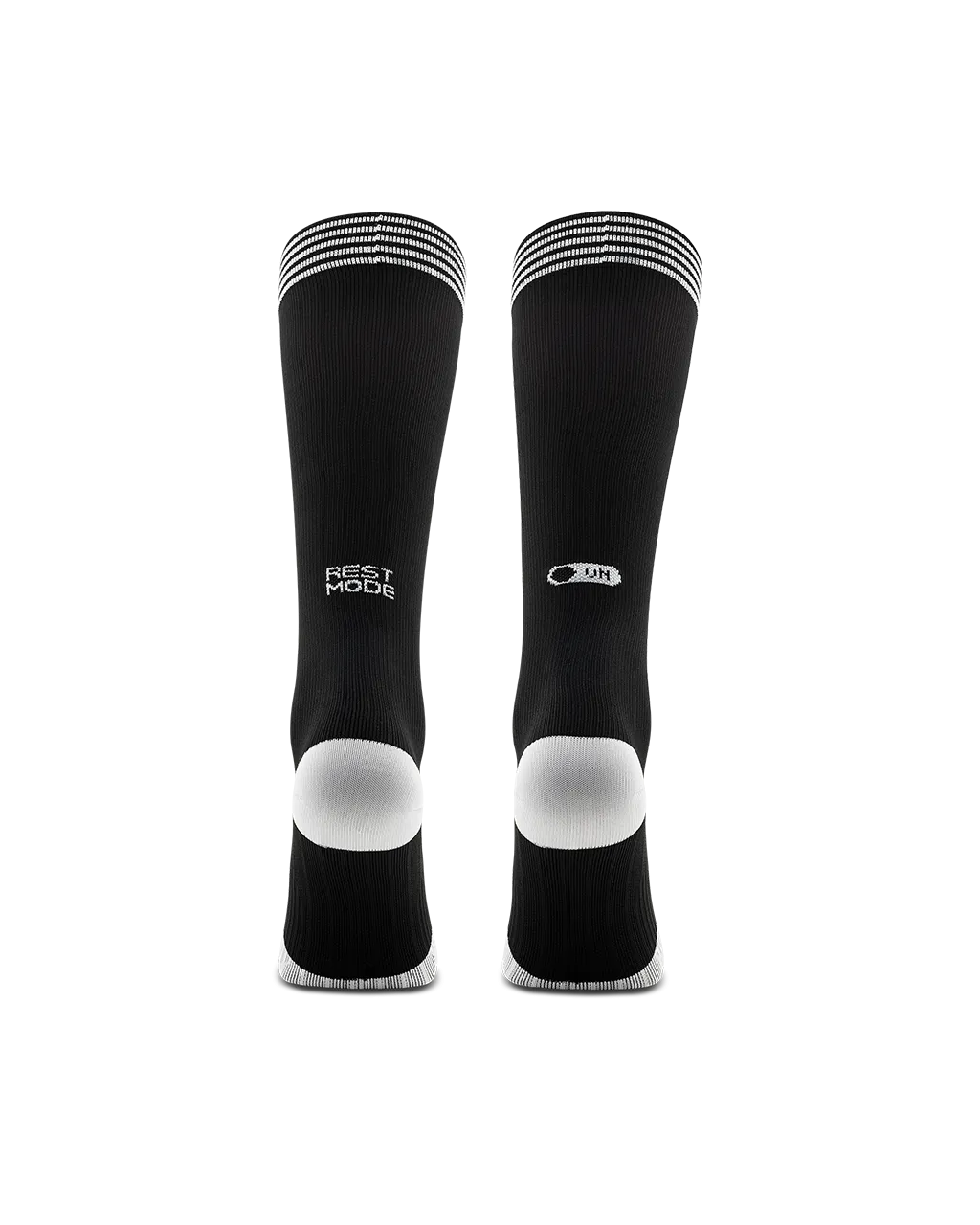 Rest mode white high compression socks