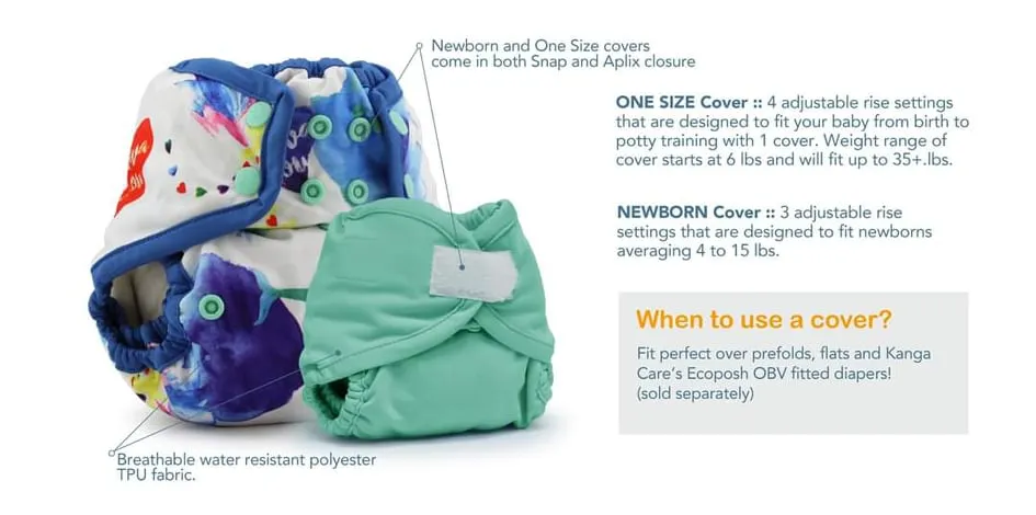 Rumparooz Newborn Cloth Diaper Covers - Zeppelin