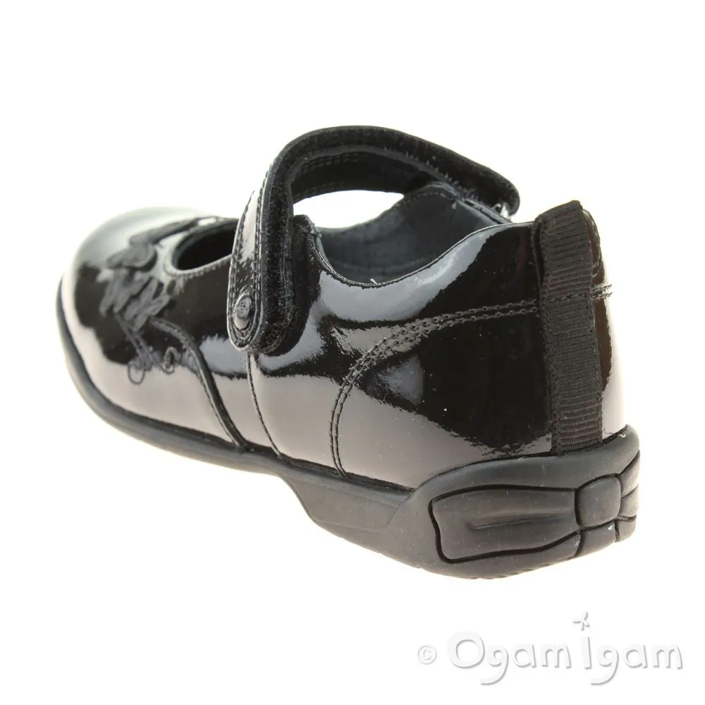 Start-rite Pump Girls Black Patent School Shoe