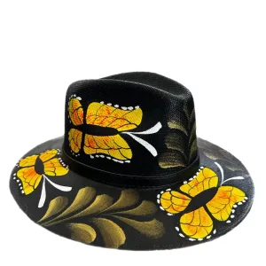 Straw Hat Hand Painted