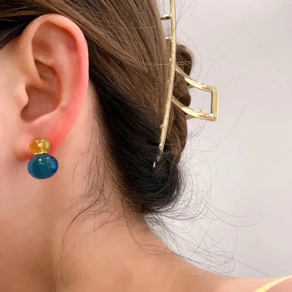 TAVIMART  -  Summer Acrylic Colorful Earrings Women's Contrast Fashion Earring