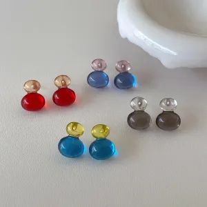 TAVIMART  -  Summer Acrylic Colorful Earrings Women's Contrast Fashion Earring