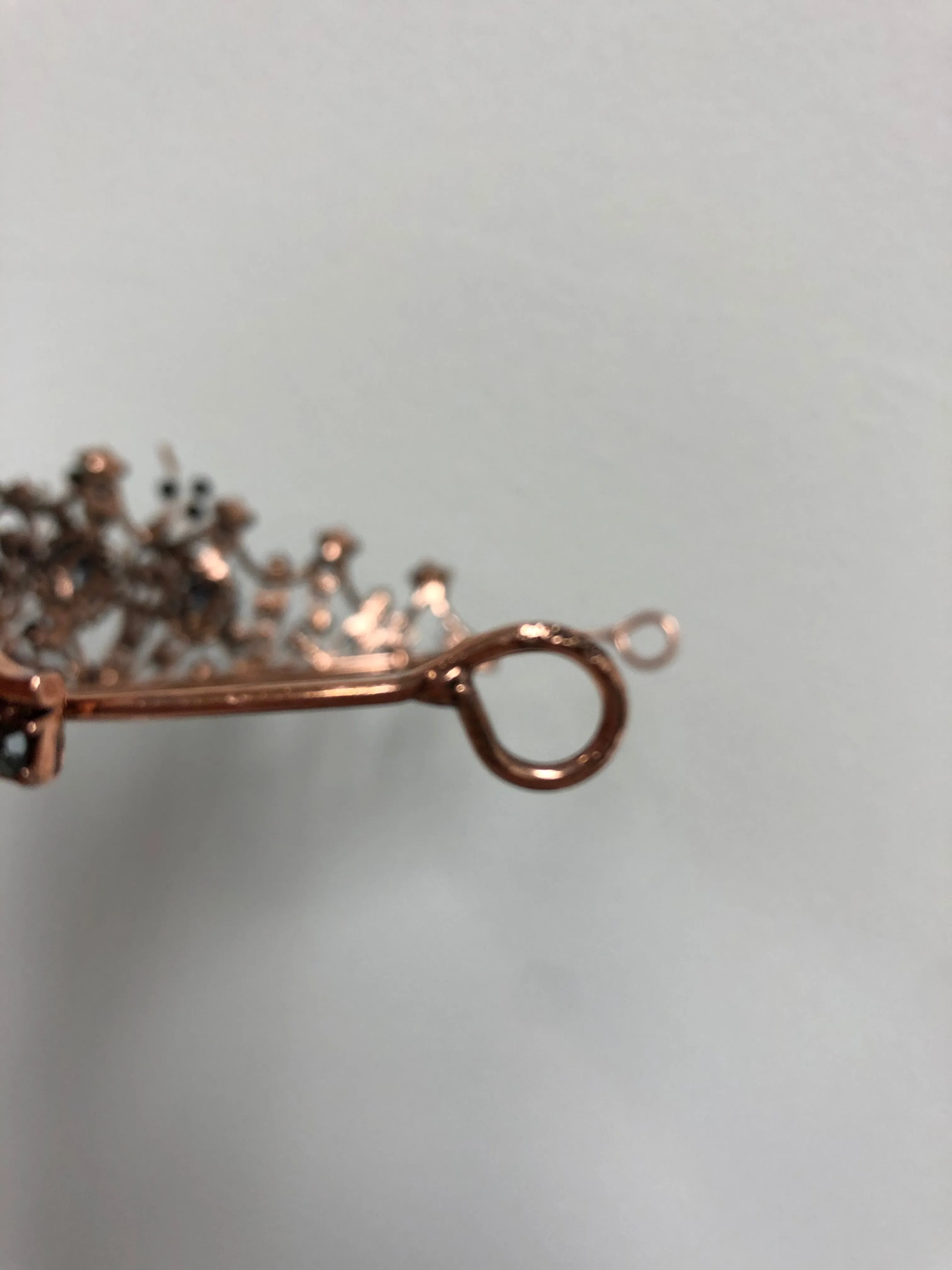 Tiara - Fancy Elegance Rose Gold, Peach and Crystal Rhinestone