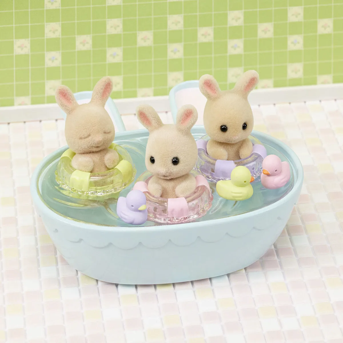 Triplets Bathtime