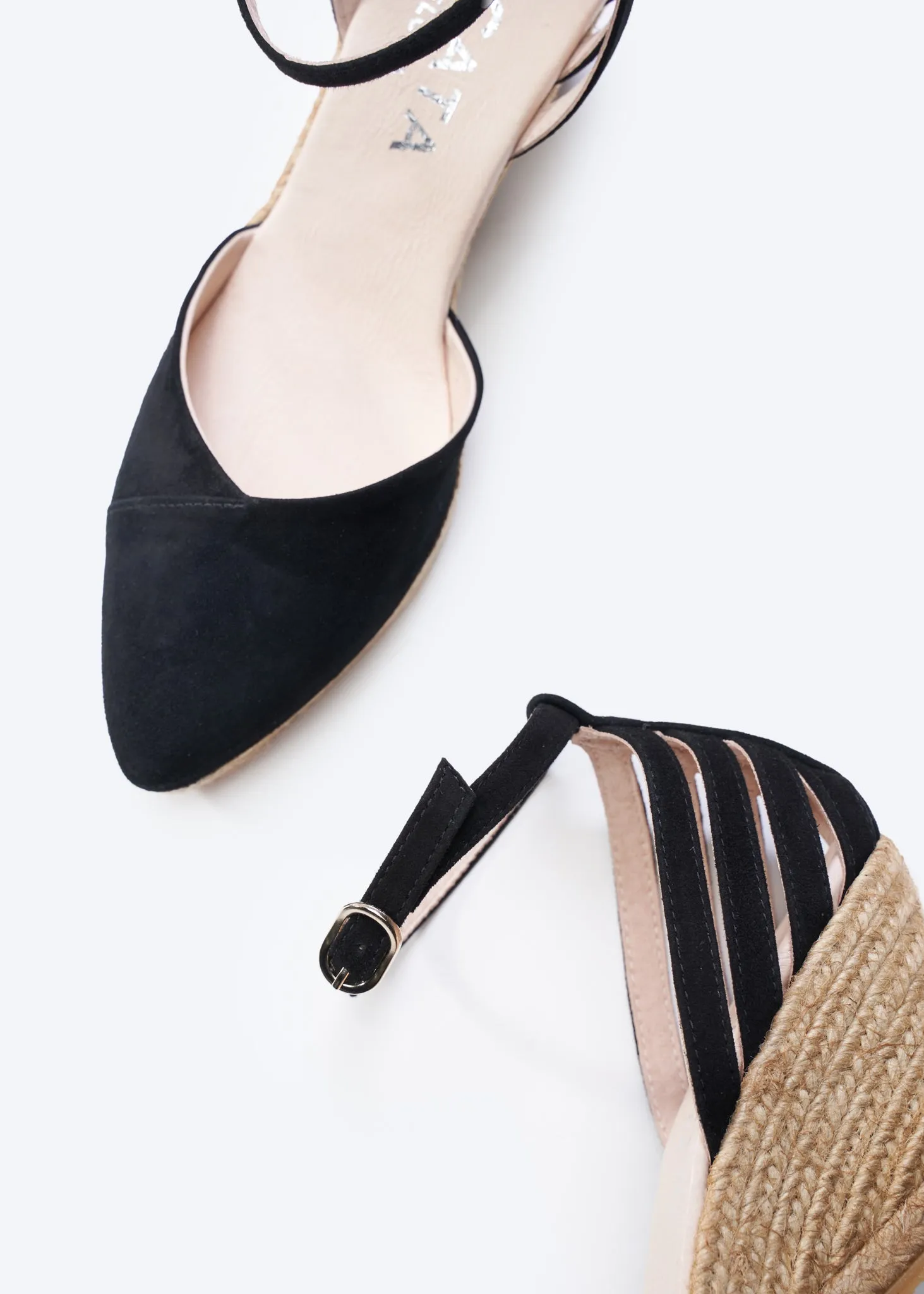 Ullastret Suede Espadrille Wedges